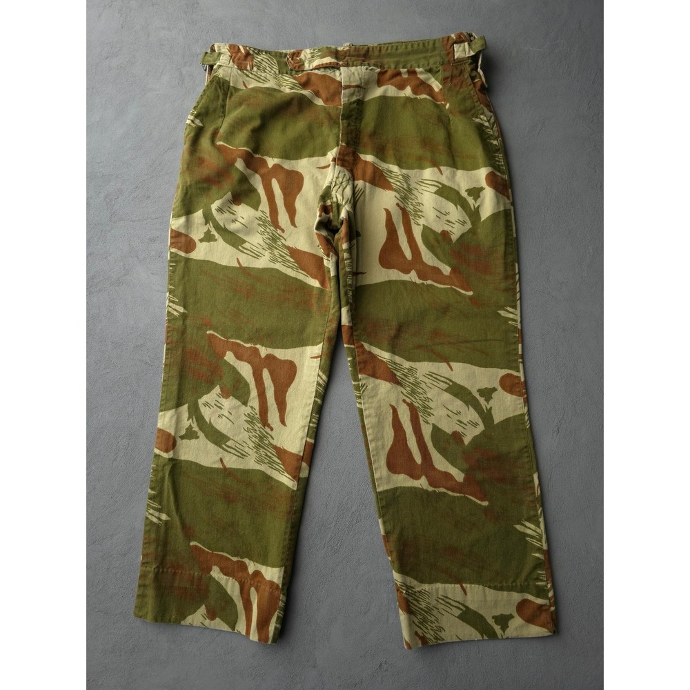 Vintage 1970s Green Camo Army Pants 36x27 Pakistani Military Style